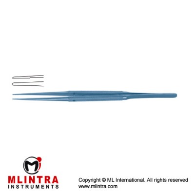 Diam-n-Dust™ Micro Dressing Forcep Straight Titanium, 21 cm - 8 1/4" Tip Size 6.0 x 0.7 mm